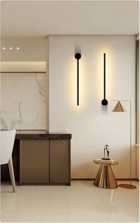 Applique Murale LED "Linéaire" Noir|60CM