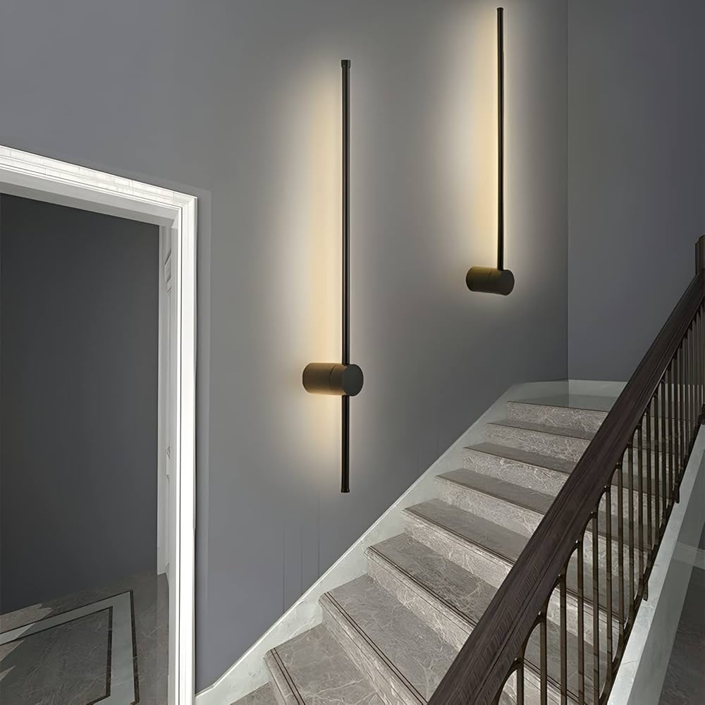 Applique Murale LED "Linéaire" Noir|60CM
