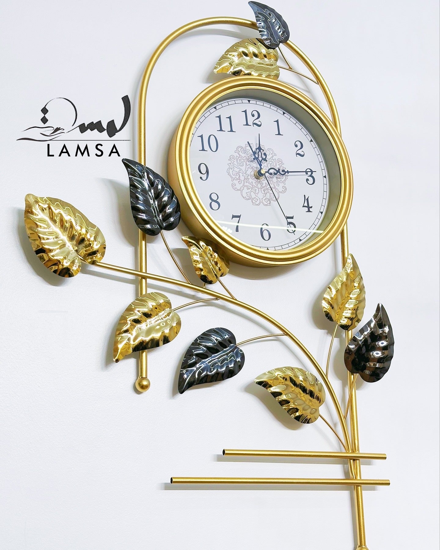 Horloge Murale avec " FEUILLES " | Livraison Gratuite 58 Wilayas