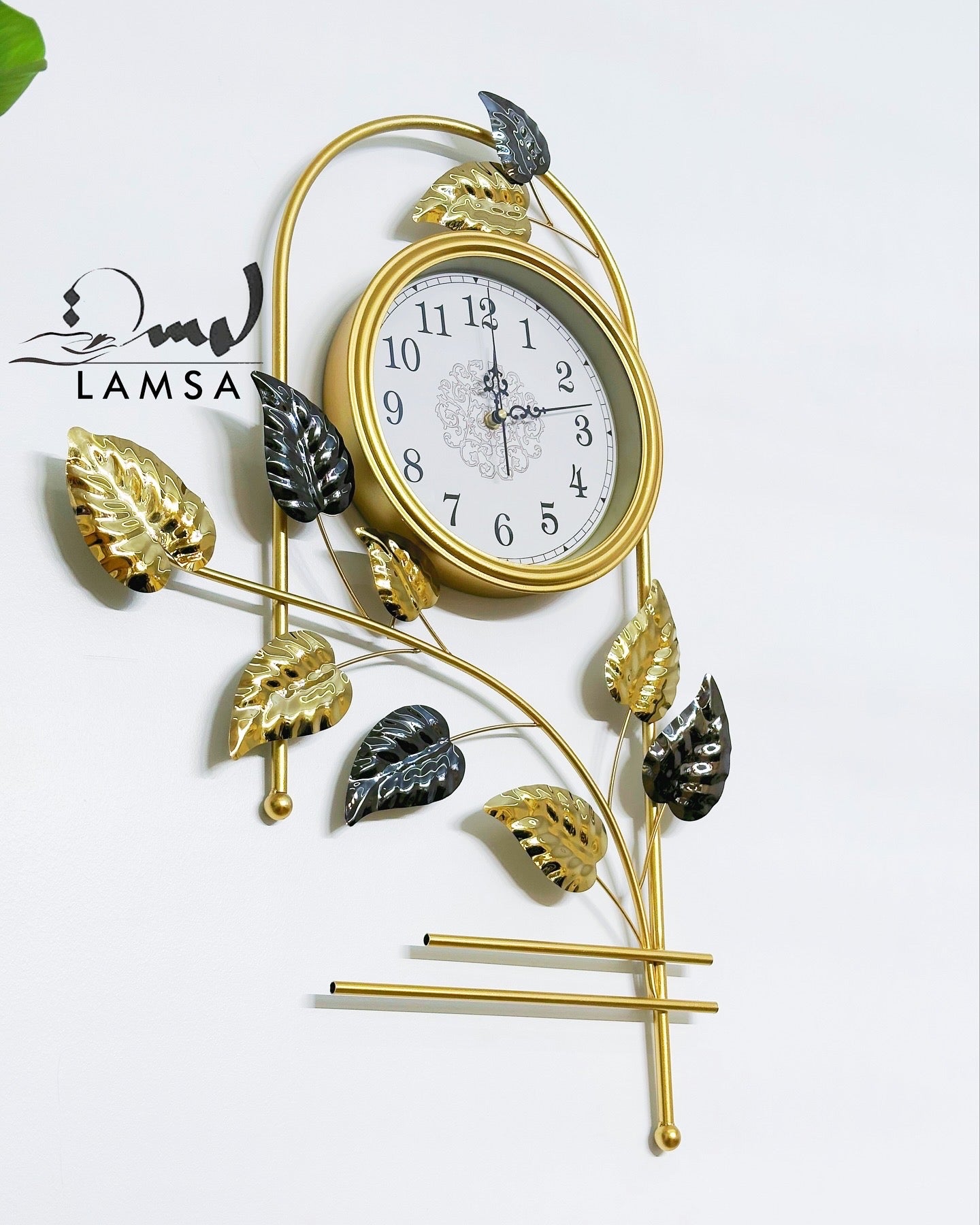 Horloge Murale avec " FEUILLES " | Livraison Gratuite 58 Wilayas