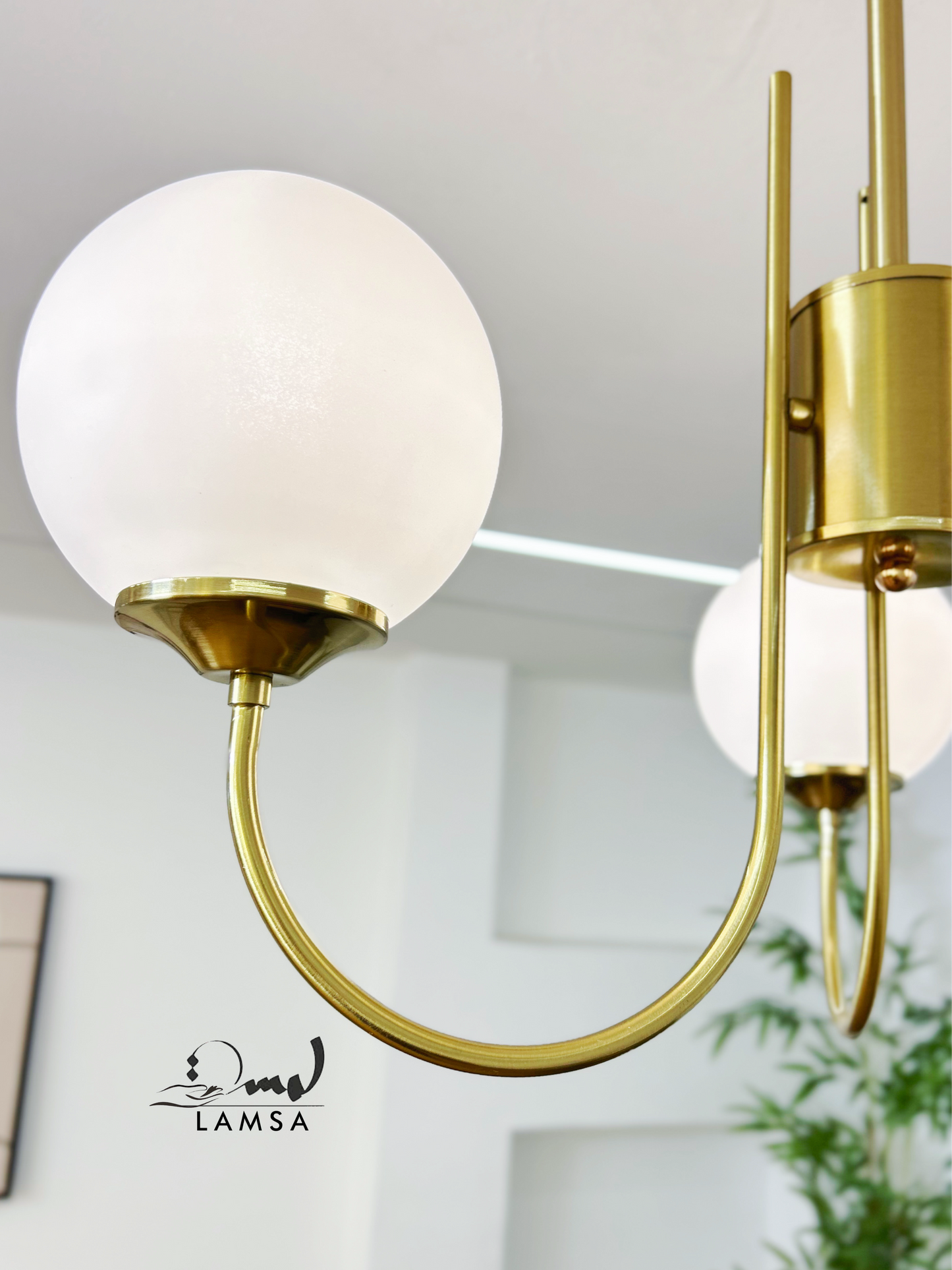 Lustre Chandelier "GOLD" 3 Boules | Livraison Gratuite 58 Wilayas