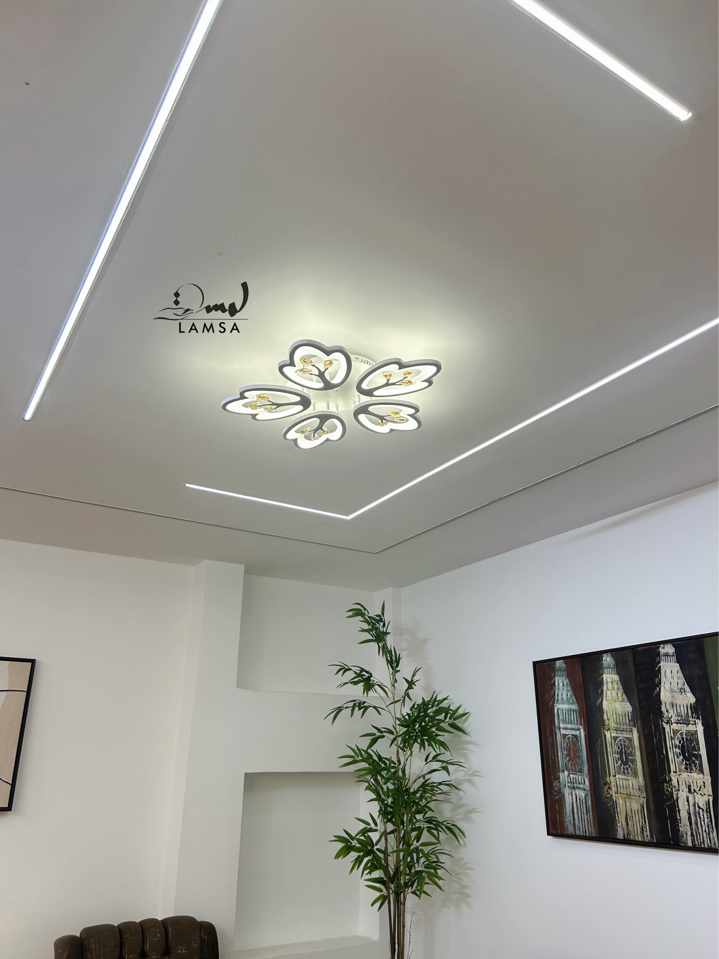 LED Plafonnier Acrylique Blanc "Nuage"