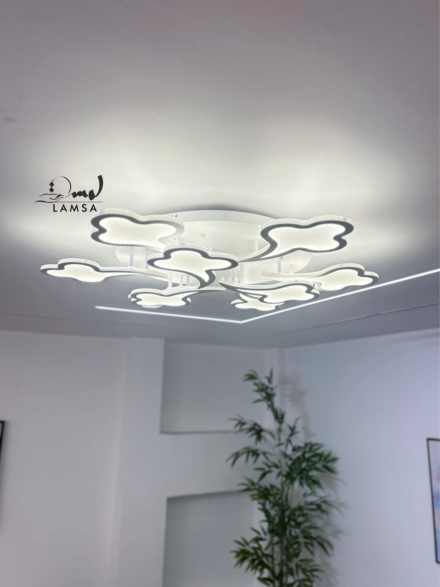 LED Plafonnier Acrylique Blanc "Nuage"