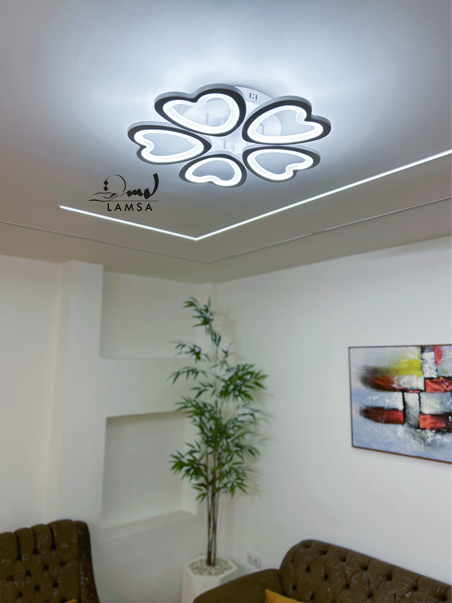 LED Plafonnier Acrylique Blanc "Nuage"