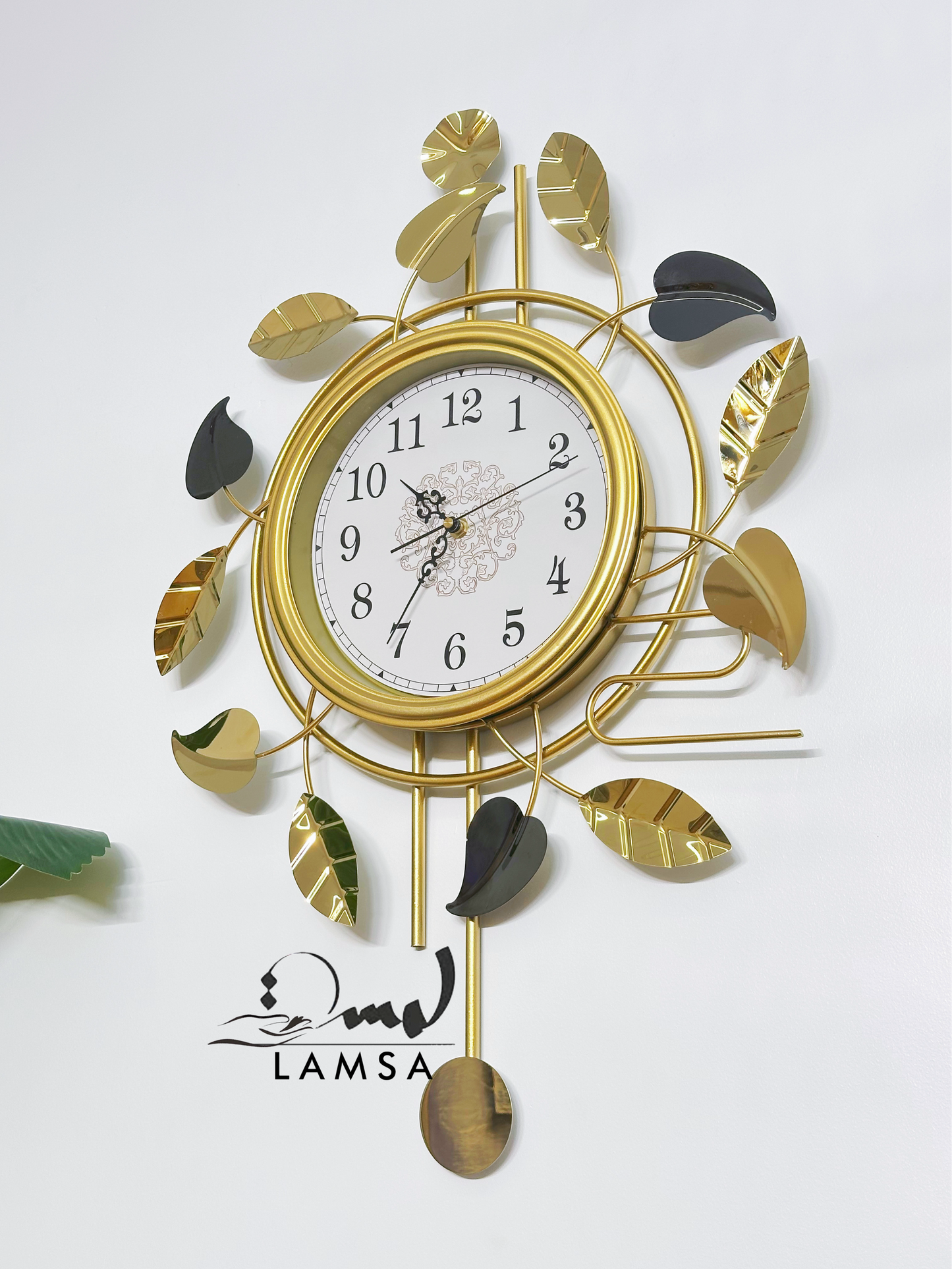 Horloge Murale avec " FEUILLES " | Livraison Gratuite 58 Wilayas