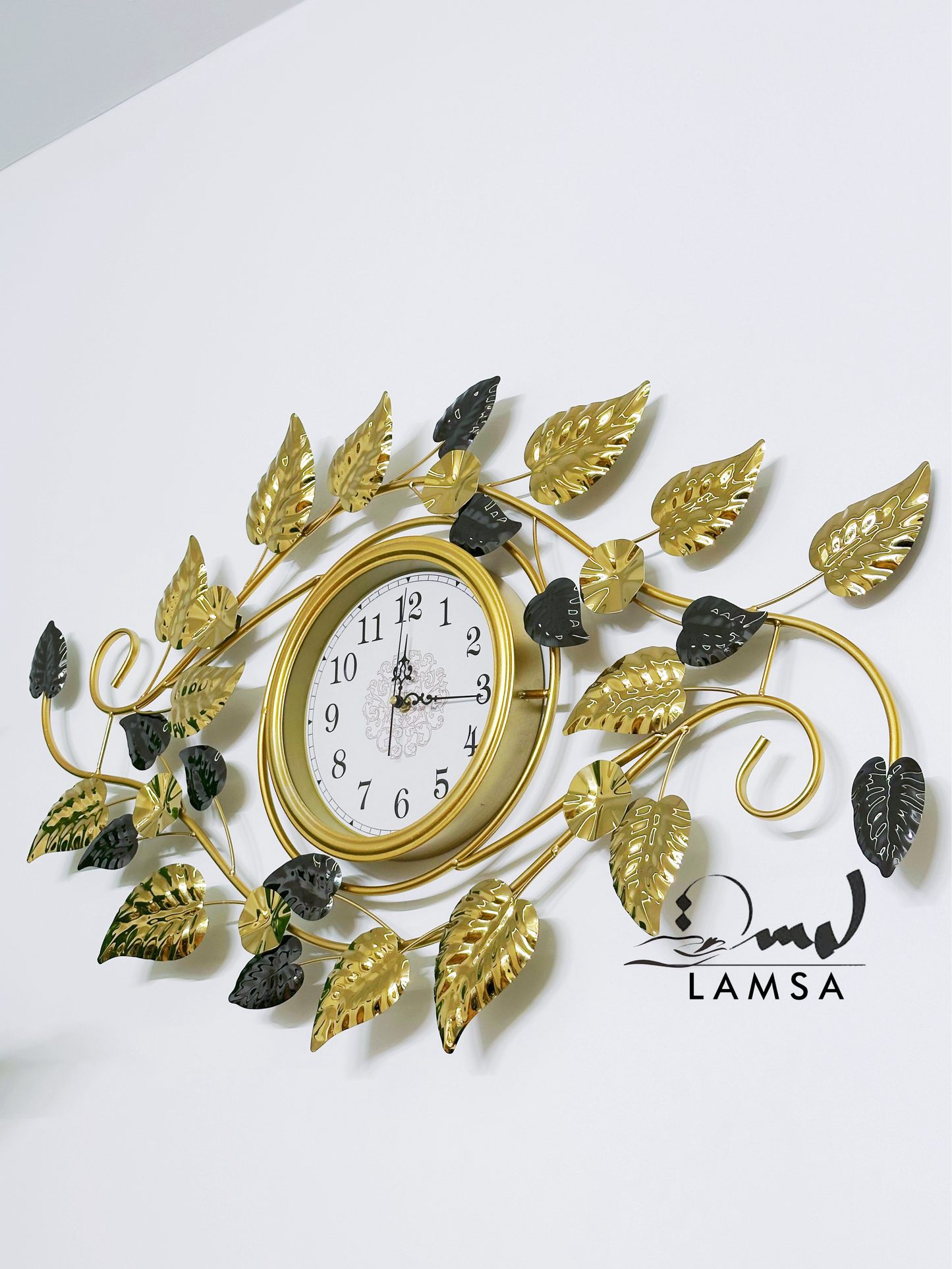 Horloge Murale avec " FEUILLES " | Livraison Gratuite 58 Wilayas