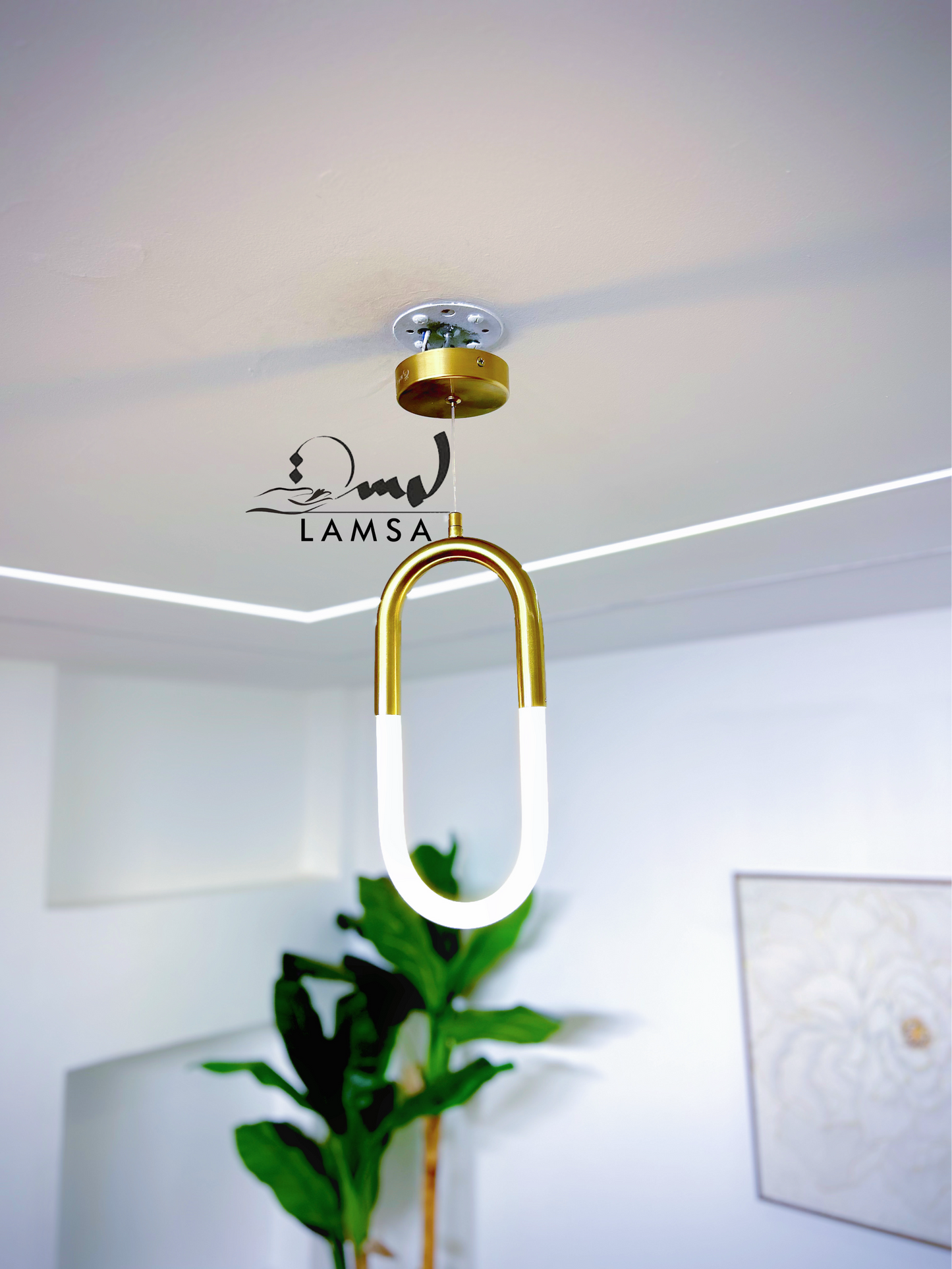 Lustre LED "Carré" en acrylique | Livraison 58 Wilayas