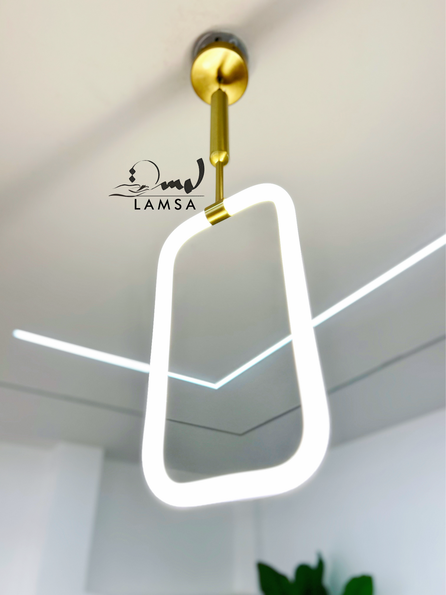 Lustre LED "Rectangle" en acrylique | Livraison 58 Wilayas