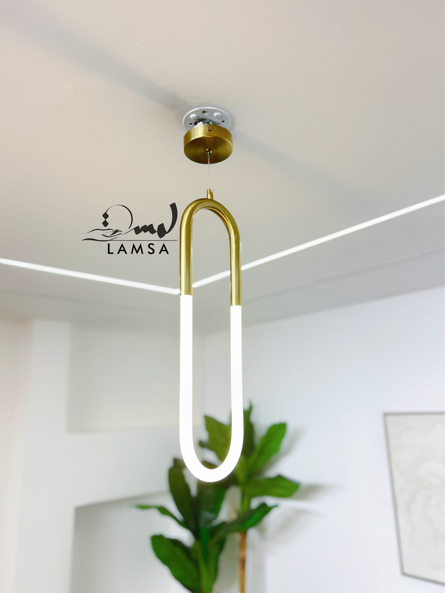 Lustre LED "Carré" en acrylique | Livraison 58 Wilayas