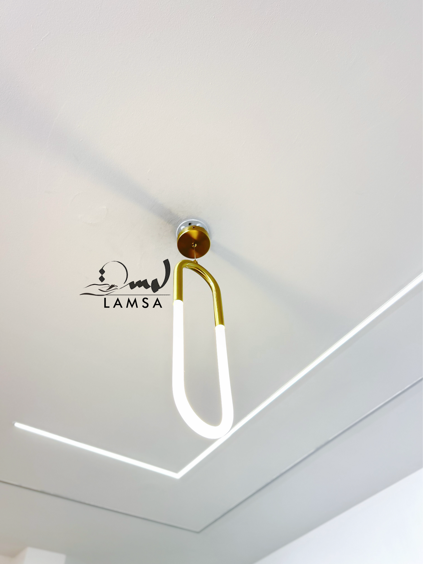 Lustre LED "Ovale Grand Format" en acrylique | Livraison 58 Wilayas