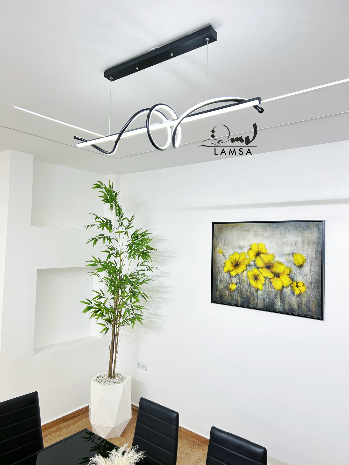 Lustre LED "SERPENT" Double Eclairage