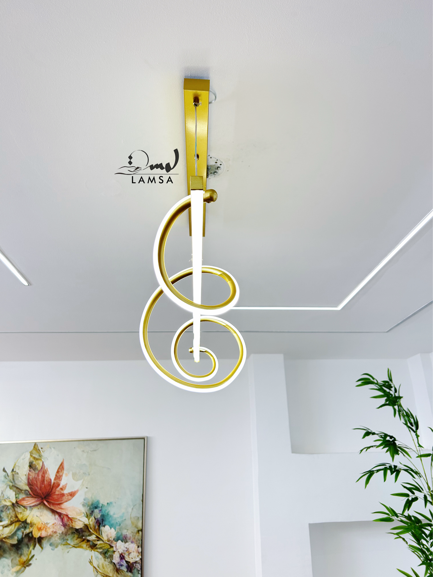 Lustre LED "SERPENT" Double Eclairage