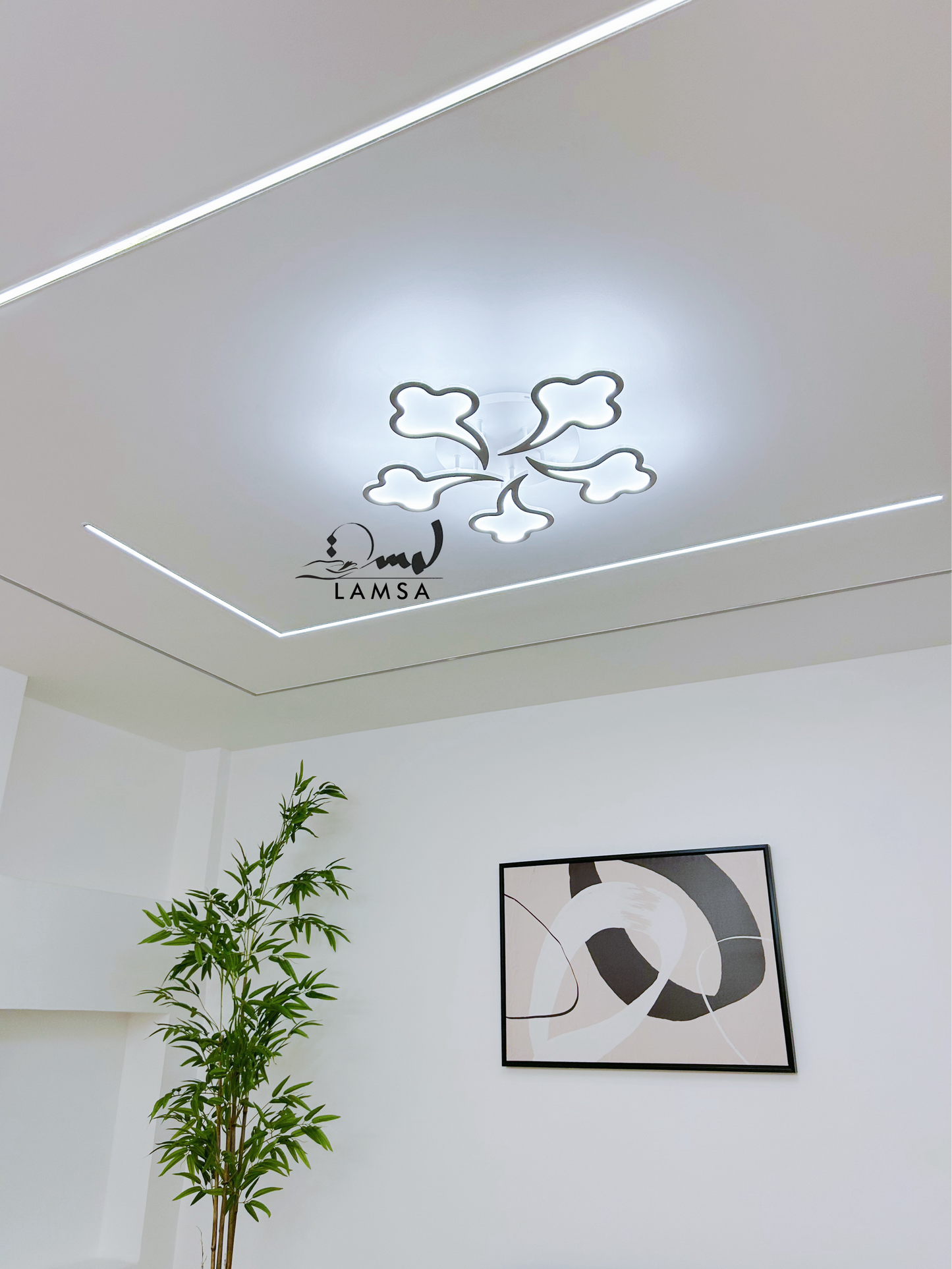 LED Plafonnier Acrylique Blanc "Nuage"