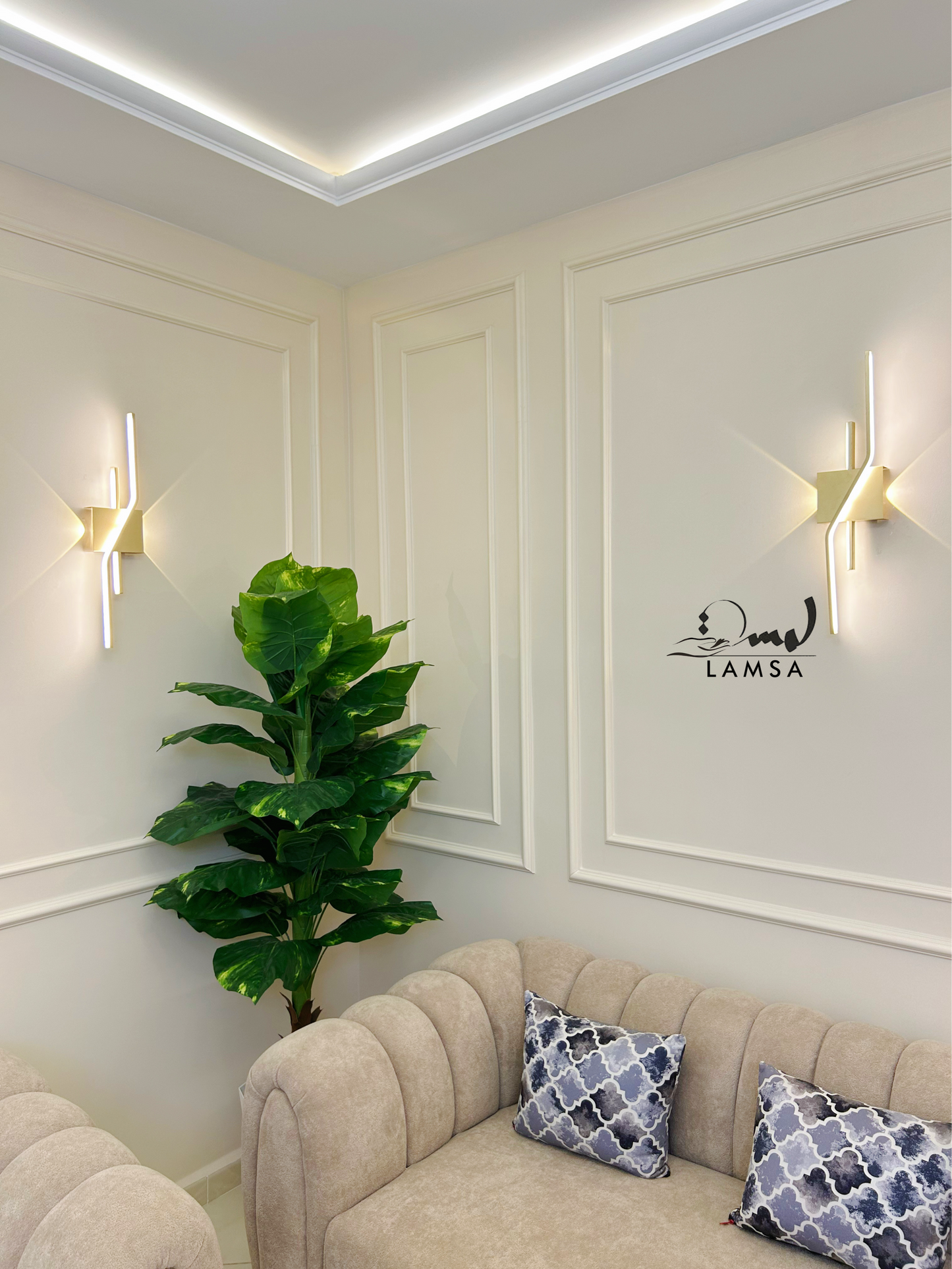 Applique Murale LED Doré|60CM