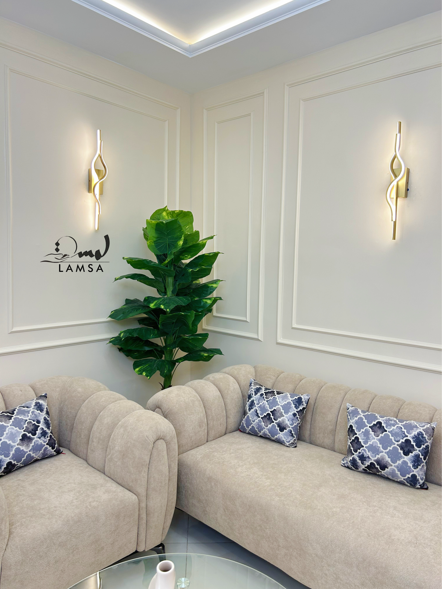 Applique Murale LED Doré|60CM