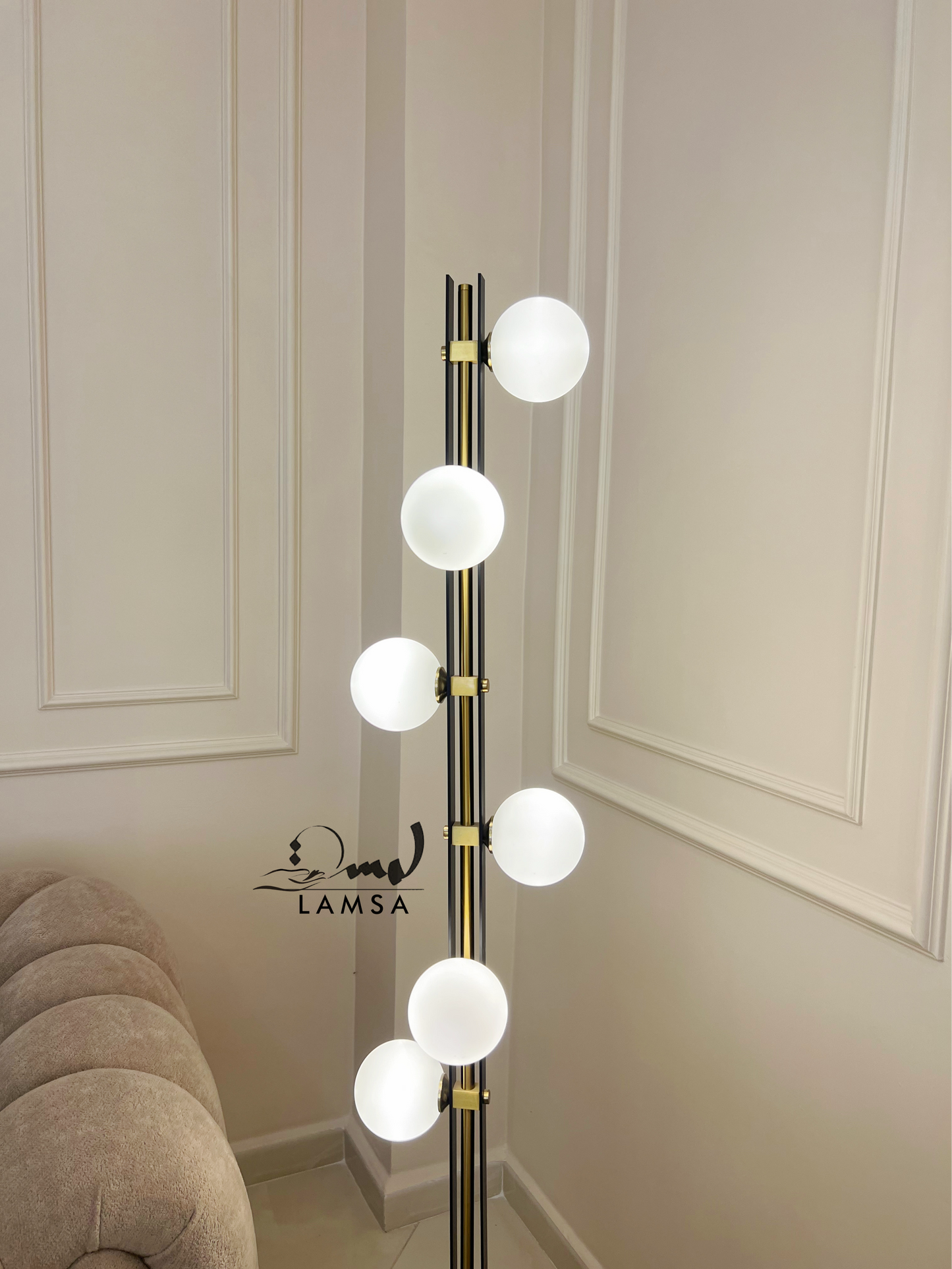 Lampadaire 6 Boules Lampe G9
