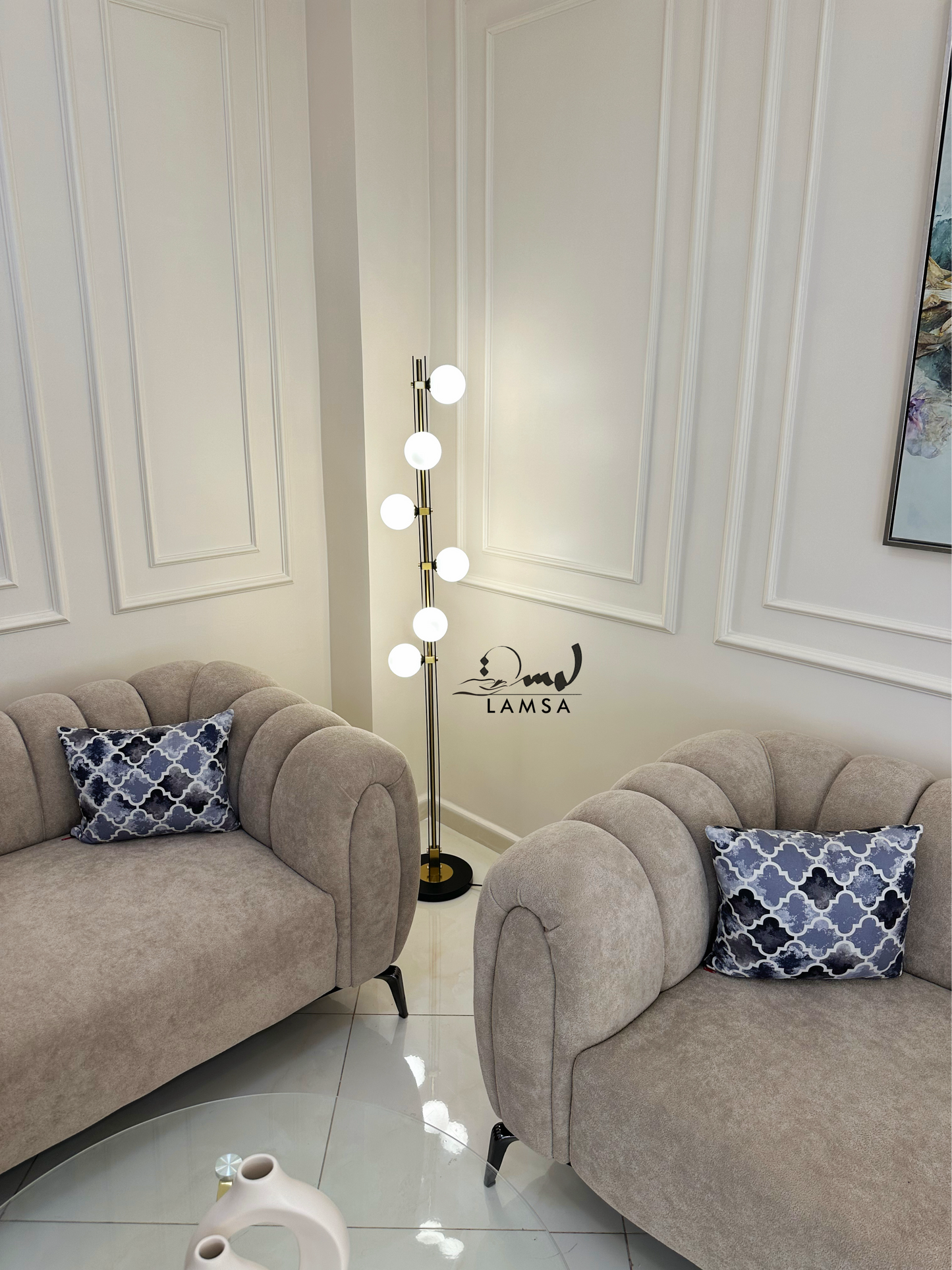 Lampadaire 6 Boules Lampe G9