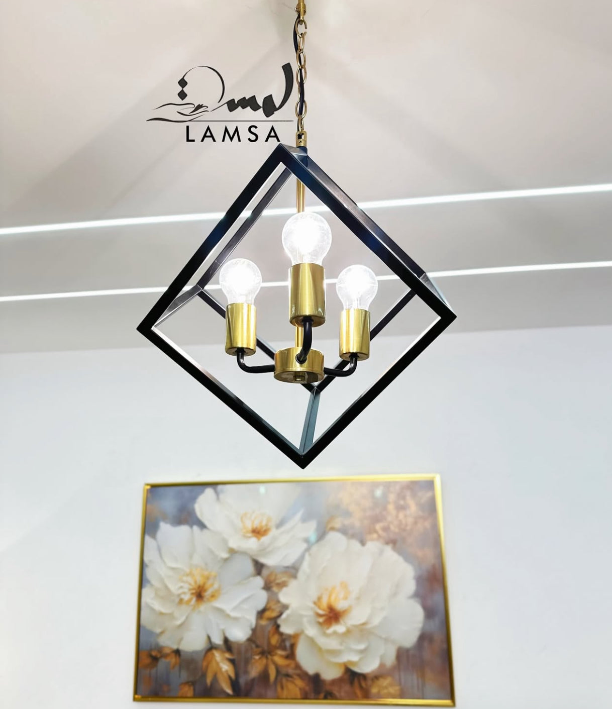 Lustre Chandelier "carré 3D" | Livraison 58 Wilayas