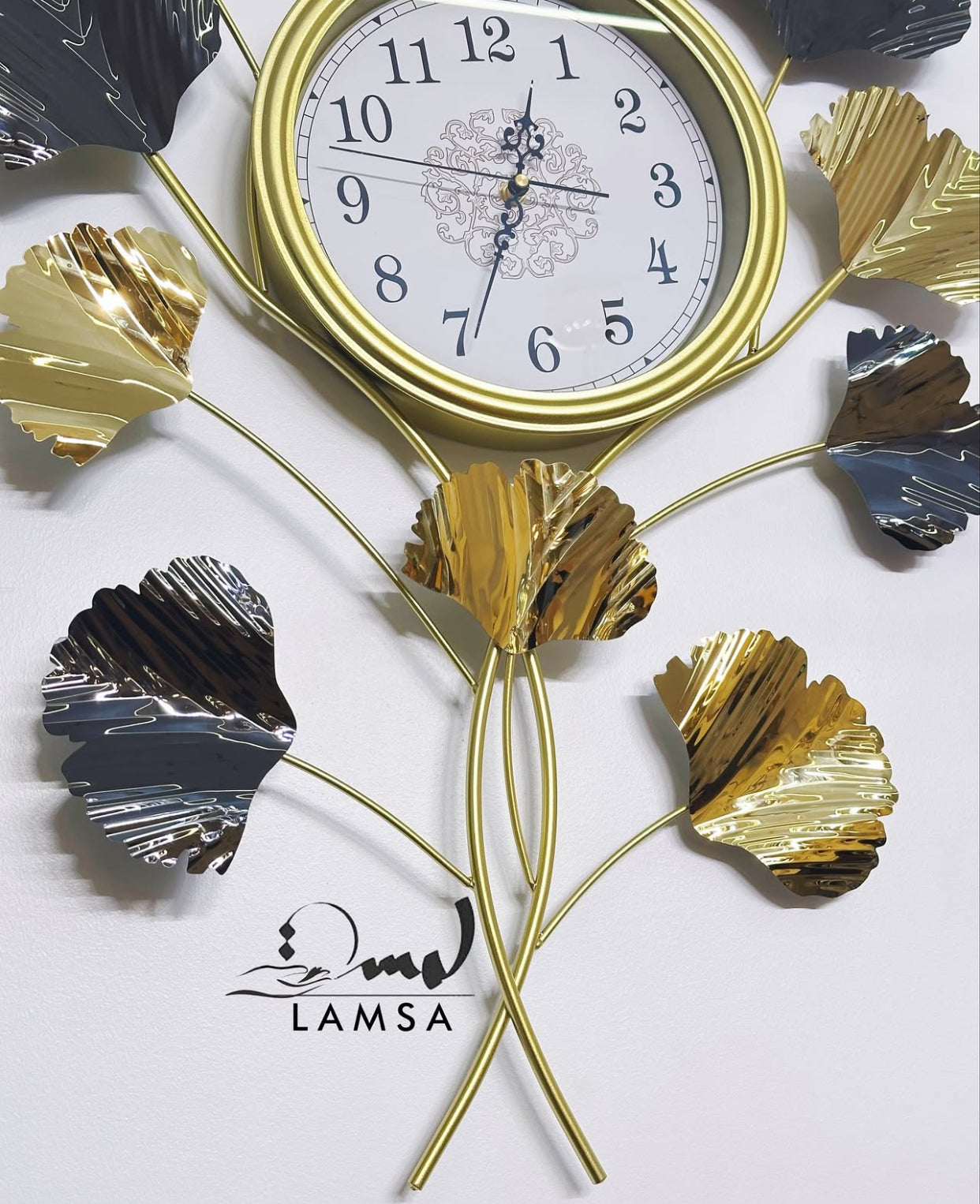 Horloge Murale avec " FEUILLES " | Livraison Gratuite 58 Wilayas