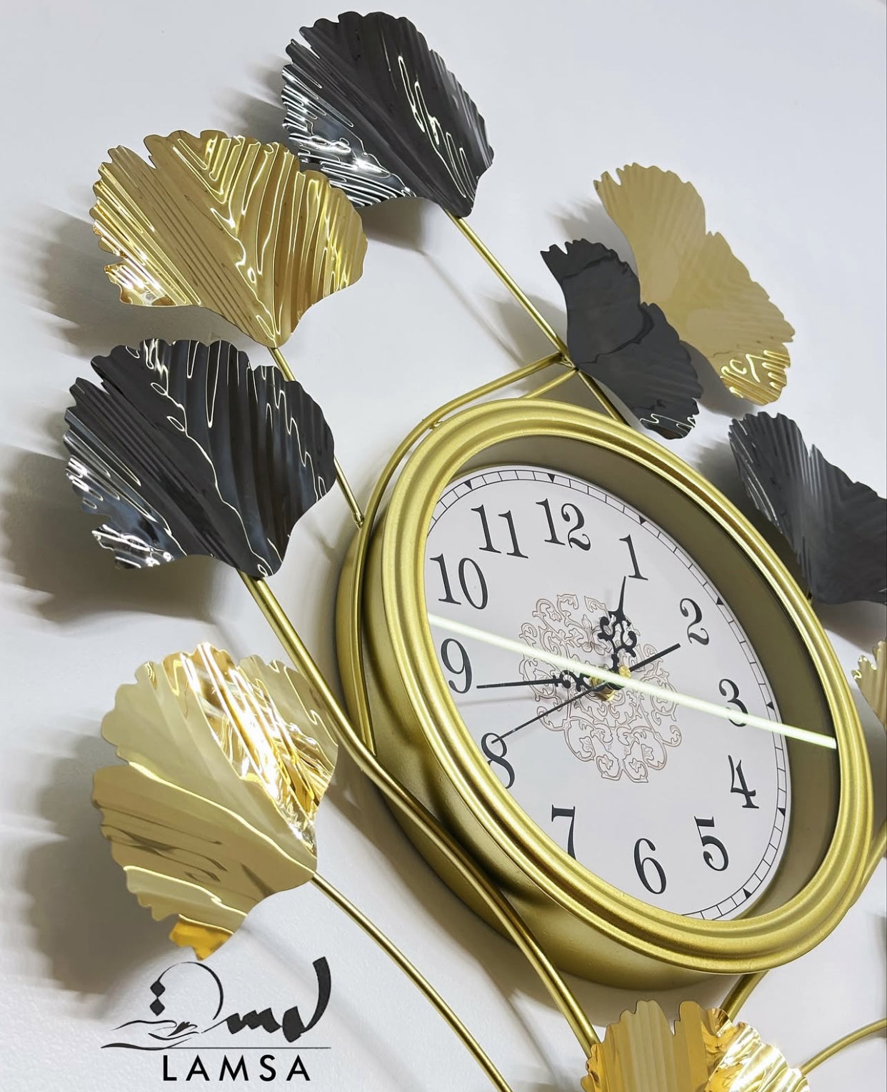 Horloge Murale avec " FEUILLES " | Livraison Gratuite 58 Wilayas