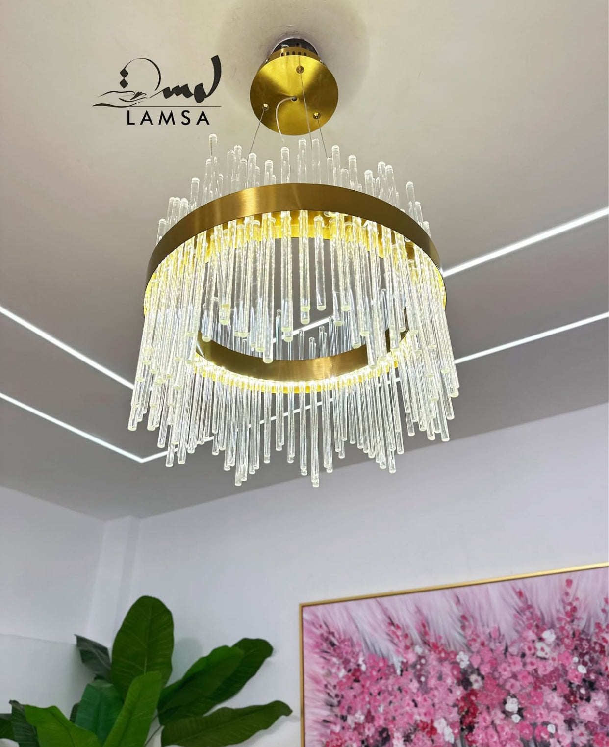 Lustre CRISTAL Rond 40 Cm | Livraison 58 Wilayas