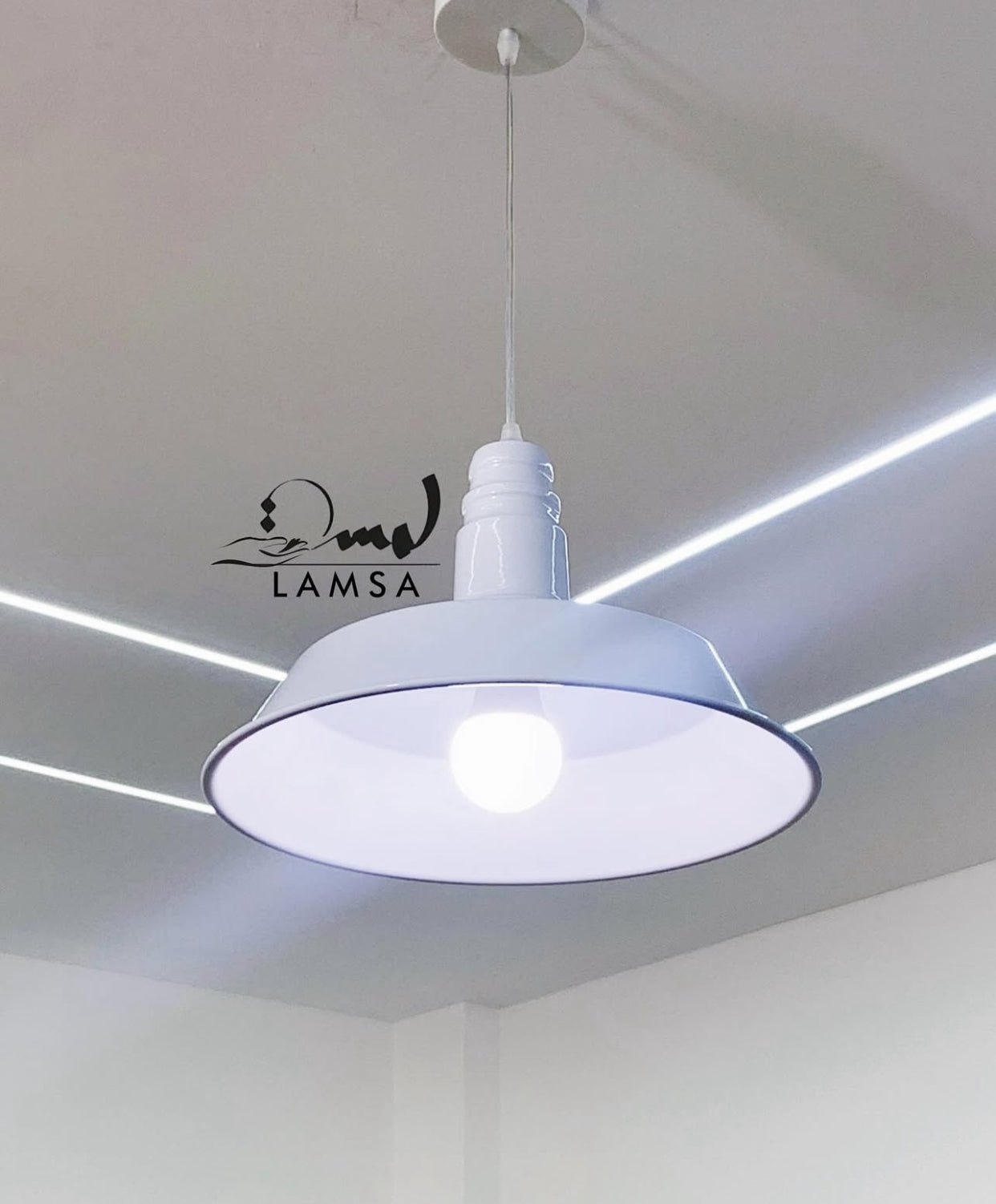 Lustre "Industriel" Métal Noir