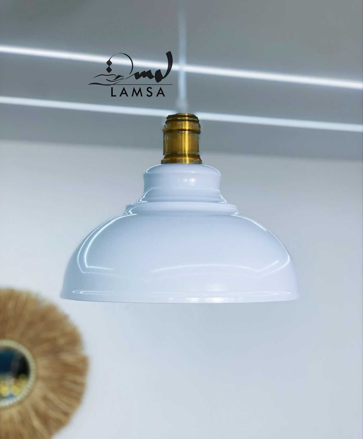 Lustre "Industriel" Métal Noir- Bronze