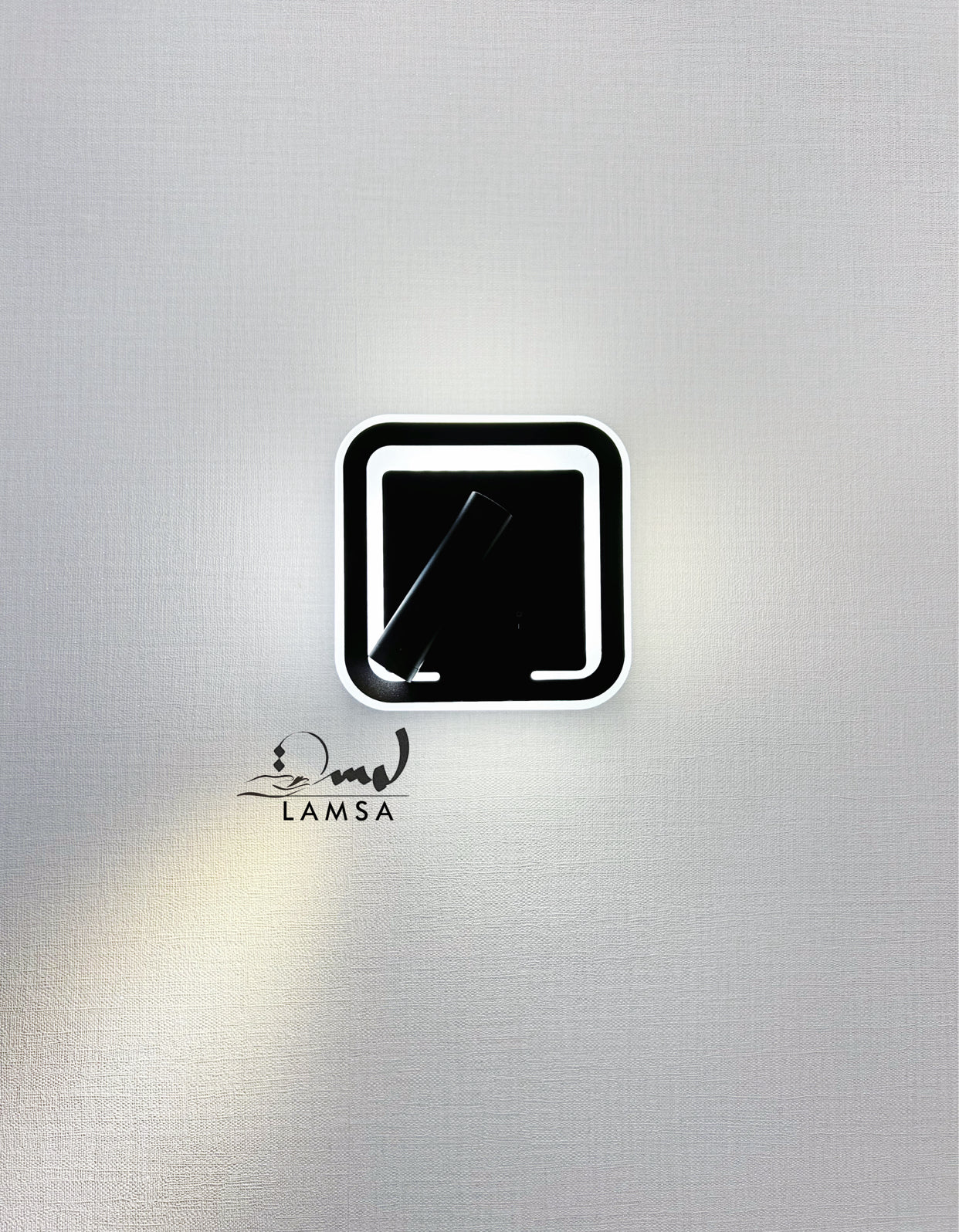 Applique Murale LED Carrée "Noir"