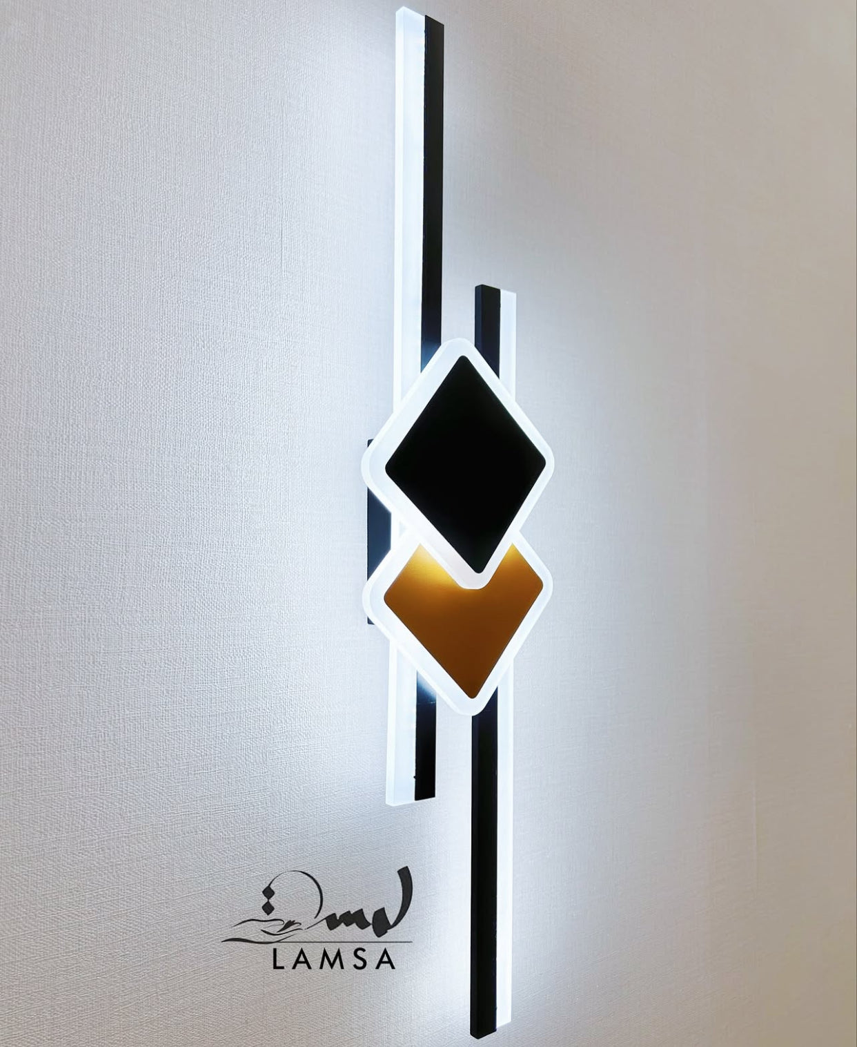 Applique Murale LED Avec Motifs "Noir"