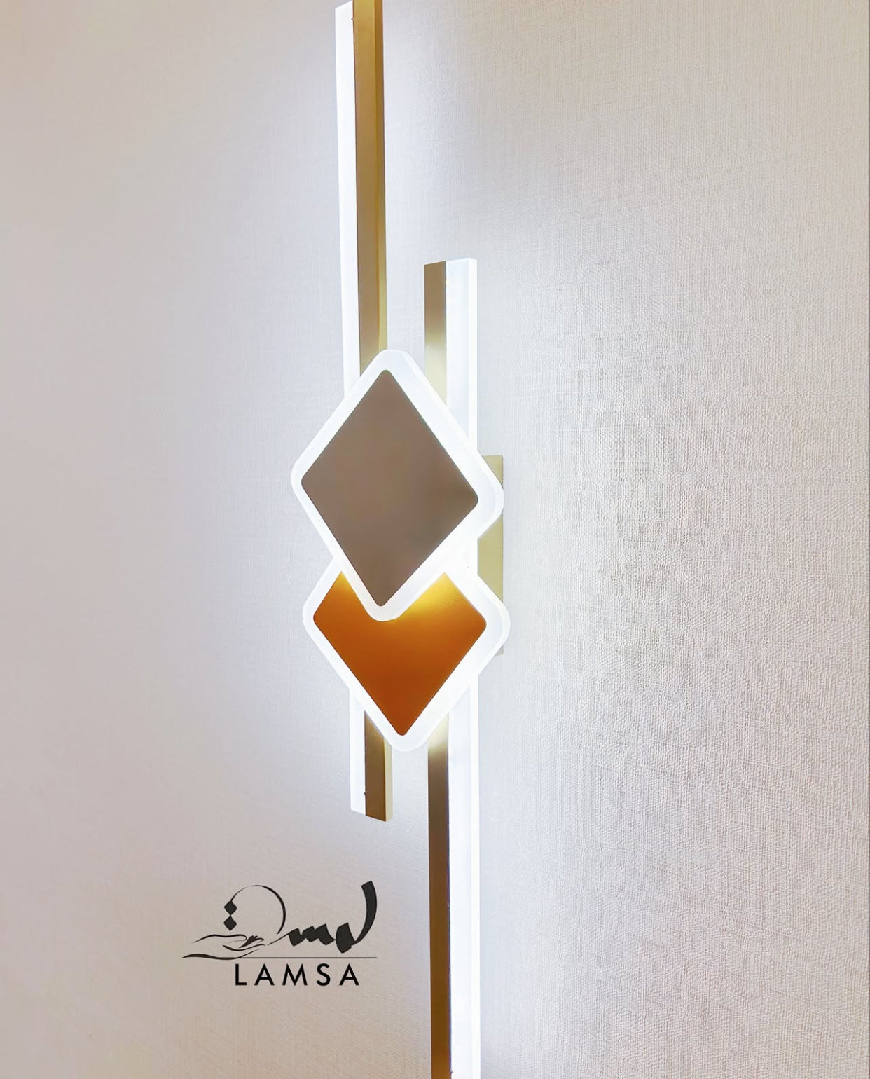 Applique Murale LED Avec Motifs "Doré"