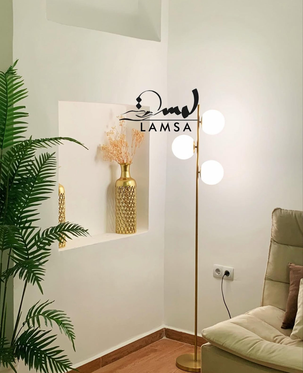 Lampadaire 4 Boules Lampe SPHYRIQUE