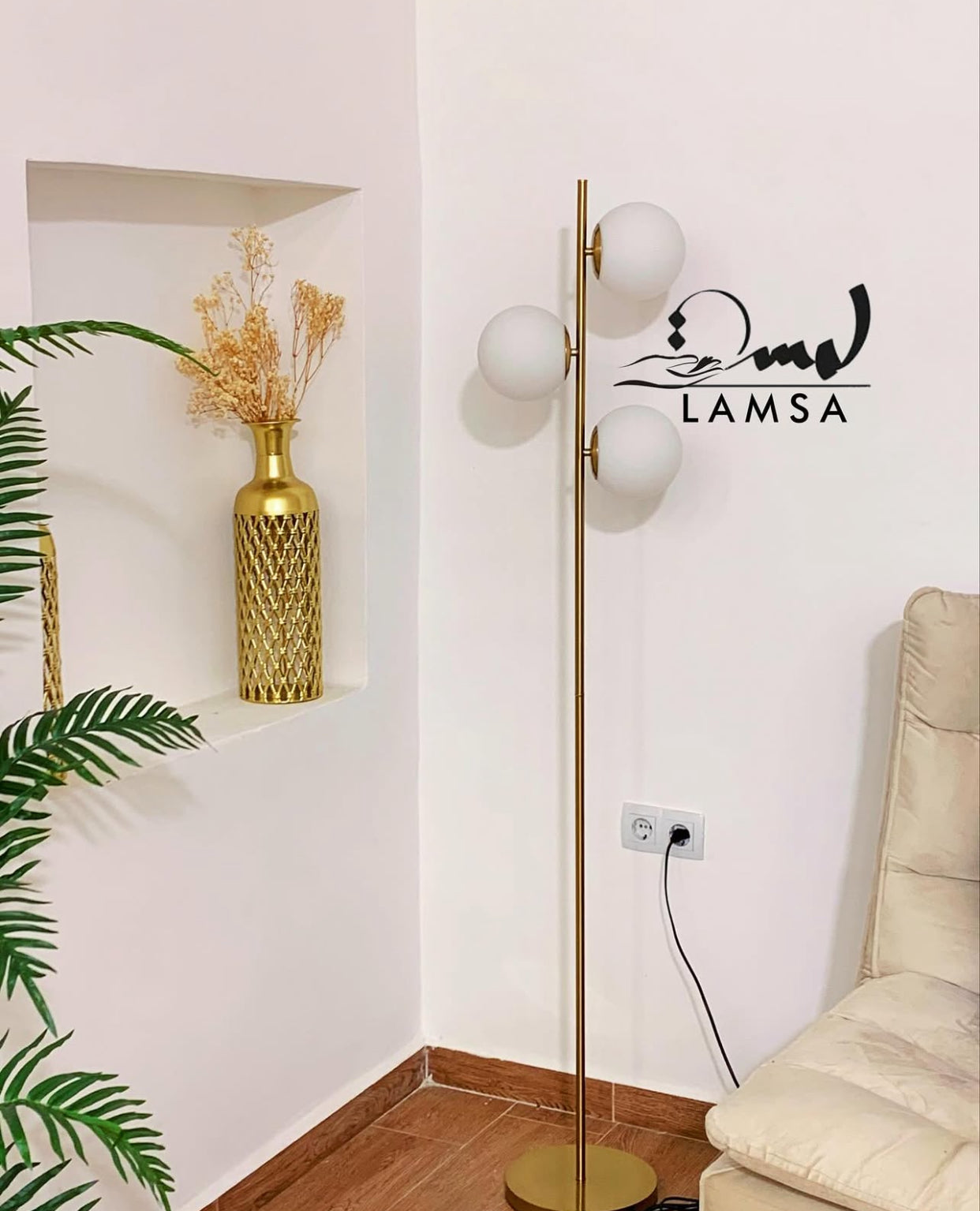 Lampadaire 3 Boules Lampe SPHYRIQUE