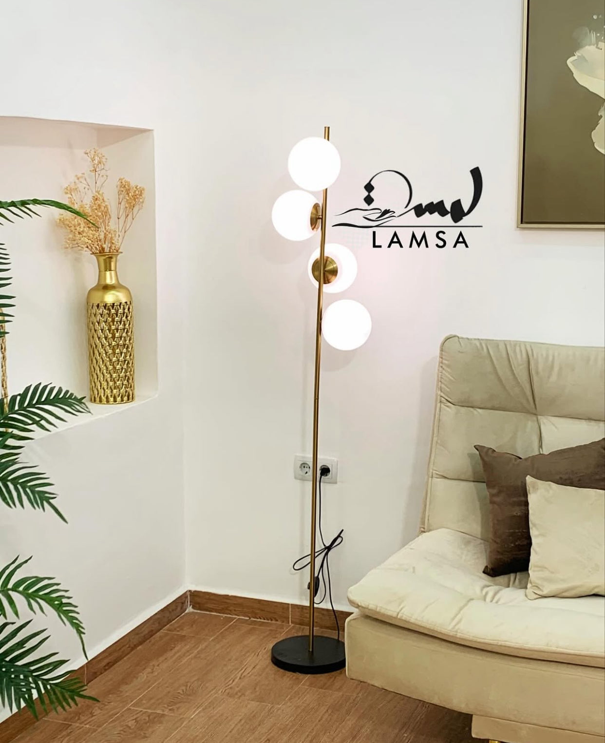 Lampadaire 3 Boules Lampe SPHYRIQUE