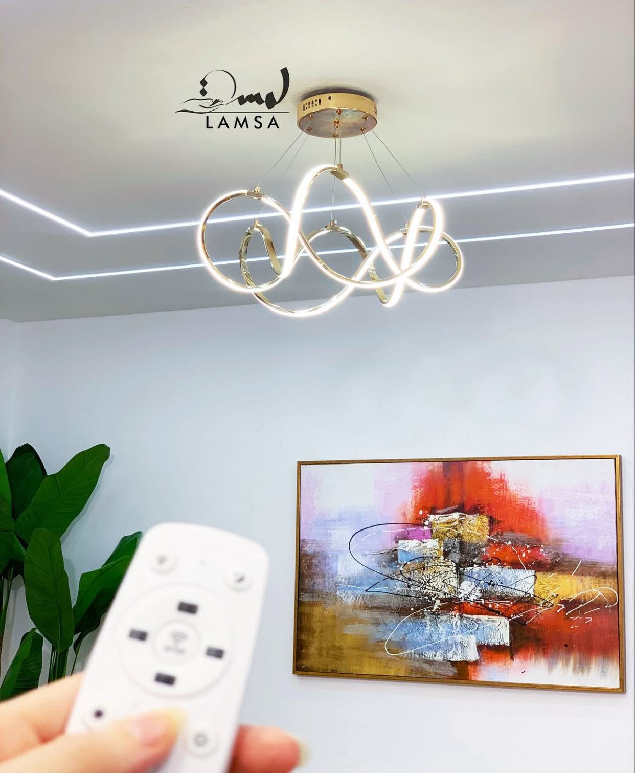 Lustre LED "3 Positions/ 3 Lumières"