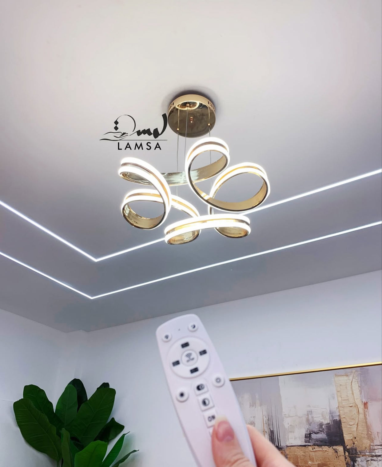 Lustre LED "3 Positions/ 3 Lumières"