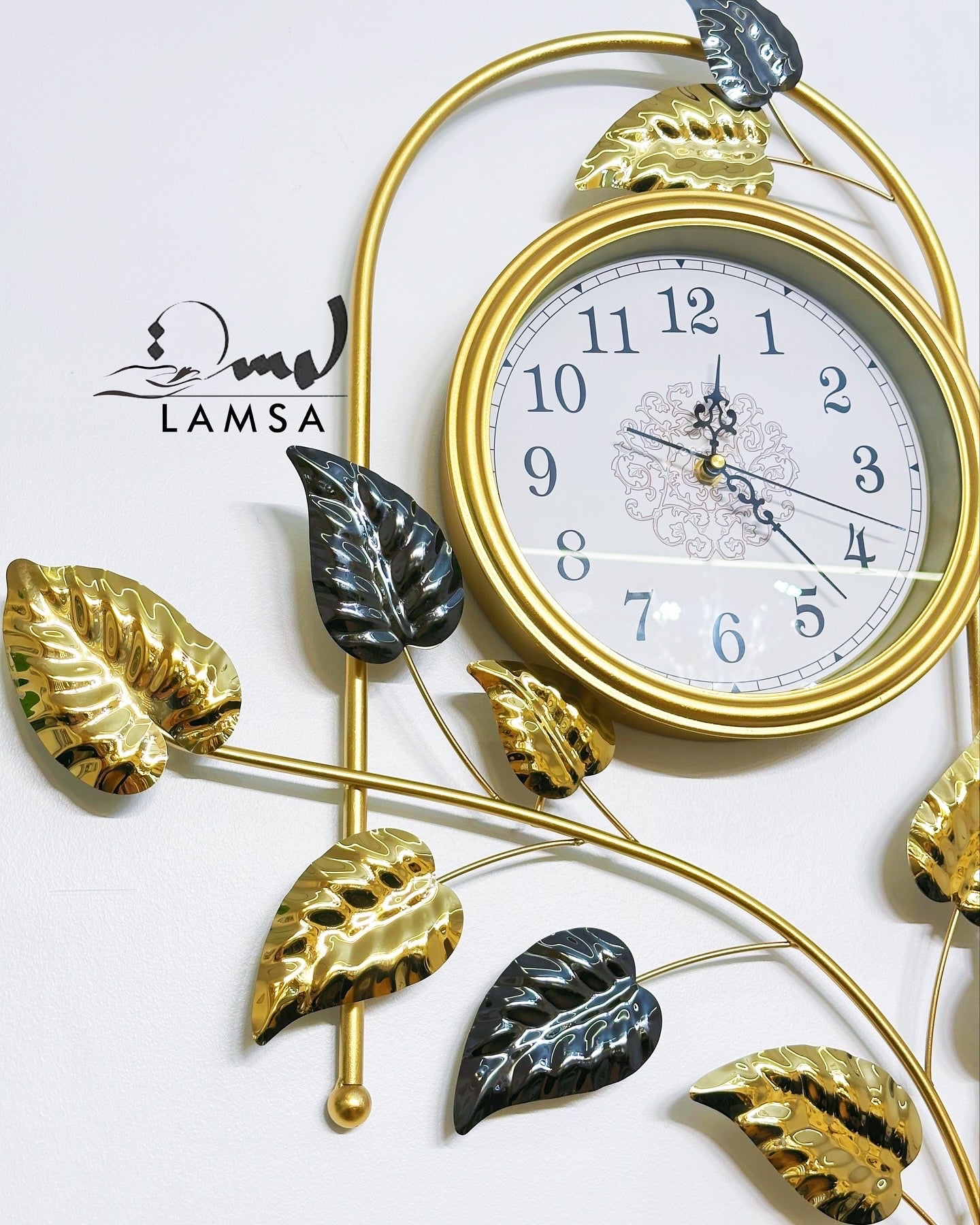 Horloge Murale avec " FEUILLES " | Livraison Gratuite 58 Wilayas