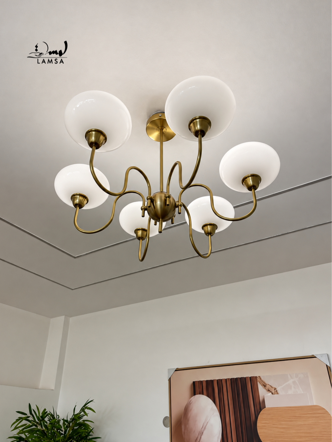 Lustre chandelier 6 bowls et 3 bowls