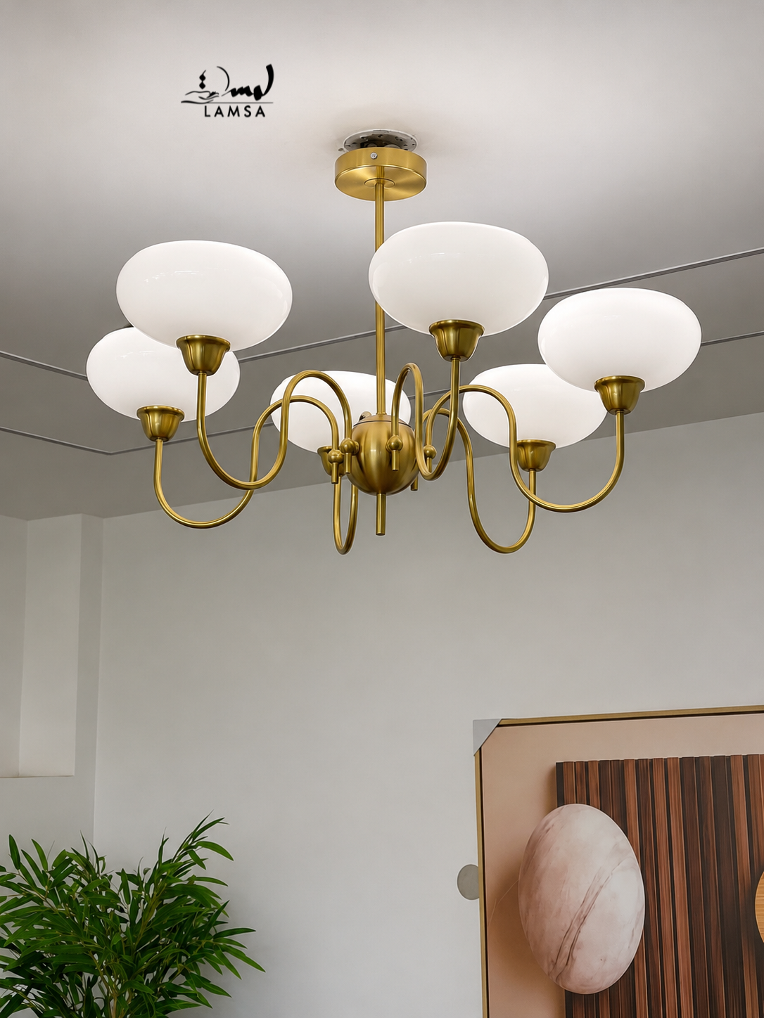 Lustre chandelier 6 bowls et 3 bowls