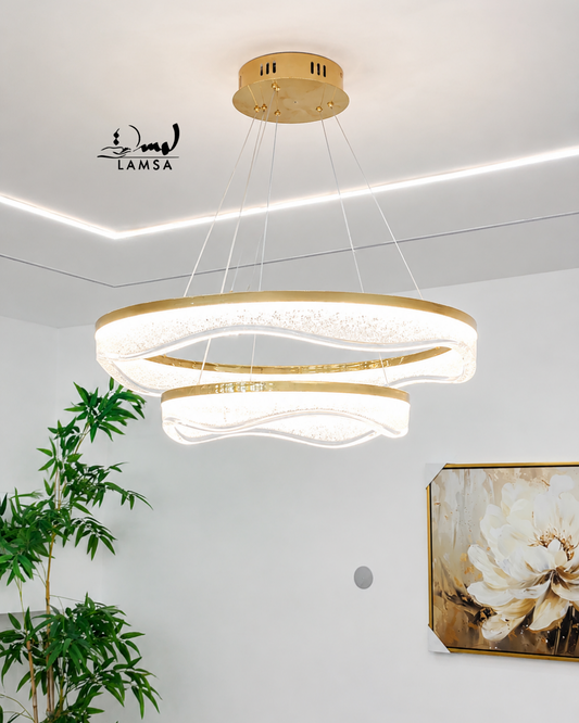 Lustre Wave Led Rond 60cm et 40 cm
