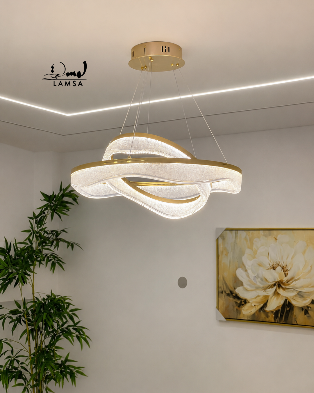 Lustre Wave Led Rond 60cm et 40 cm