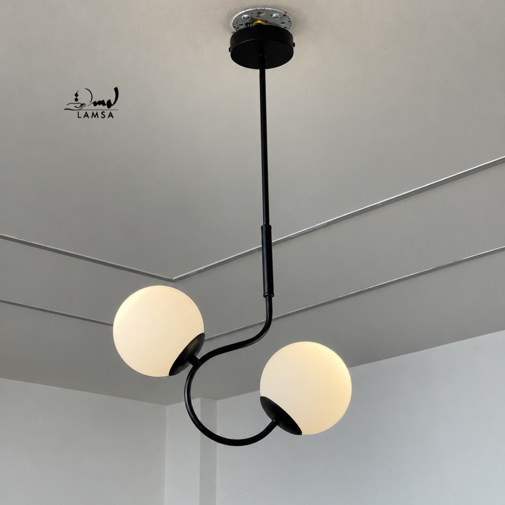 Lustre Chandelier "Doré"et "Noir" 6/4/2 Bowls