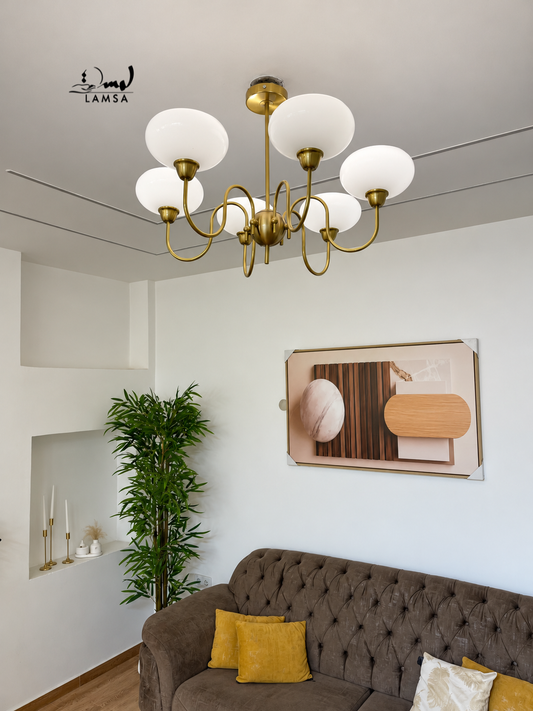 Lustre chandelier 6 bowls et 3 bowls