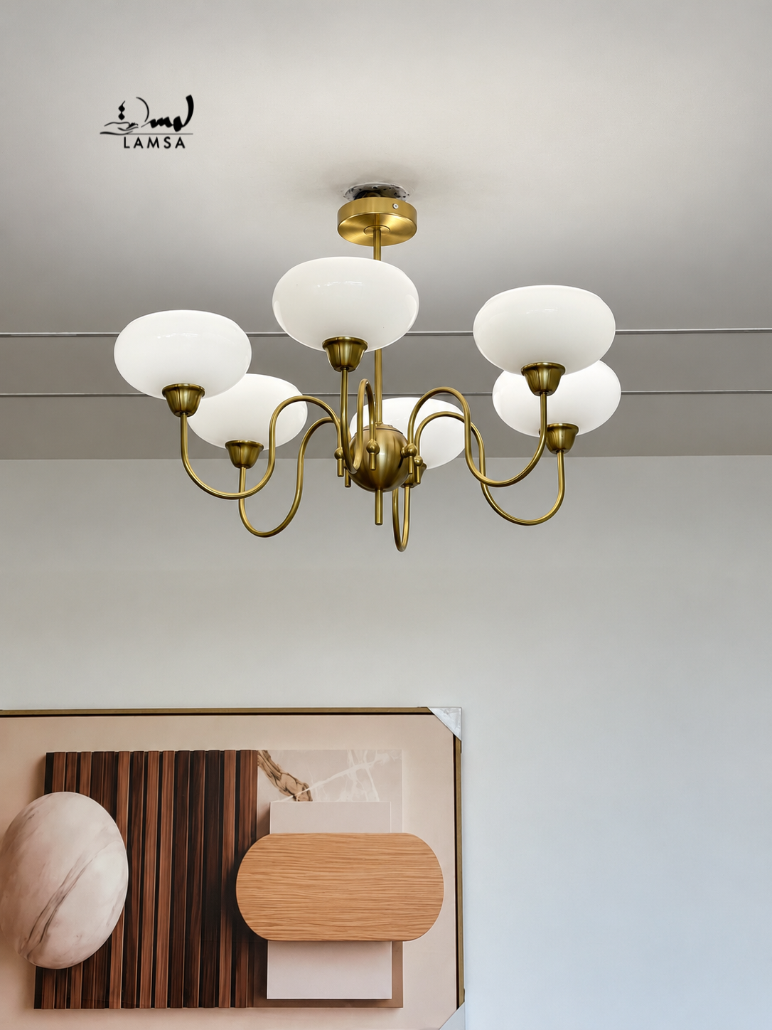 Lustre chandelier 6 bowls et 3 bowls