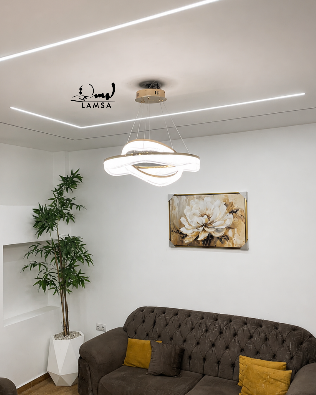 Lustre Wave Led Rond 60cm et 40 cm