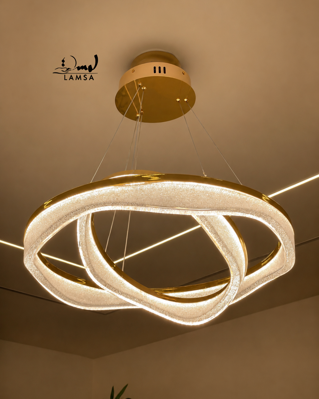 Lustre Wave Led Rond 60cm et 40 cm