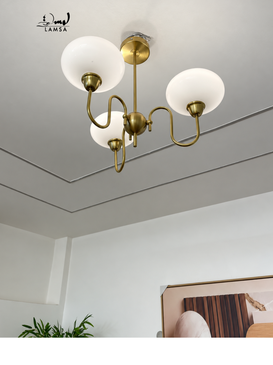 Lustre chandelier 6 bowls et 3 bowls