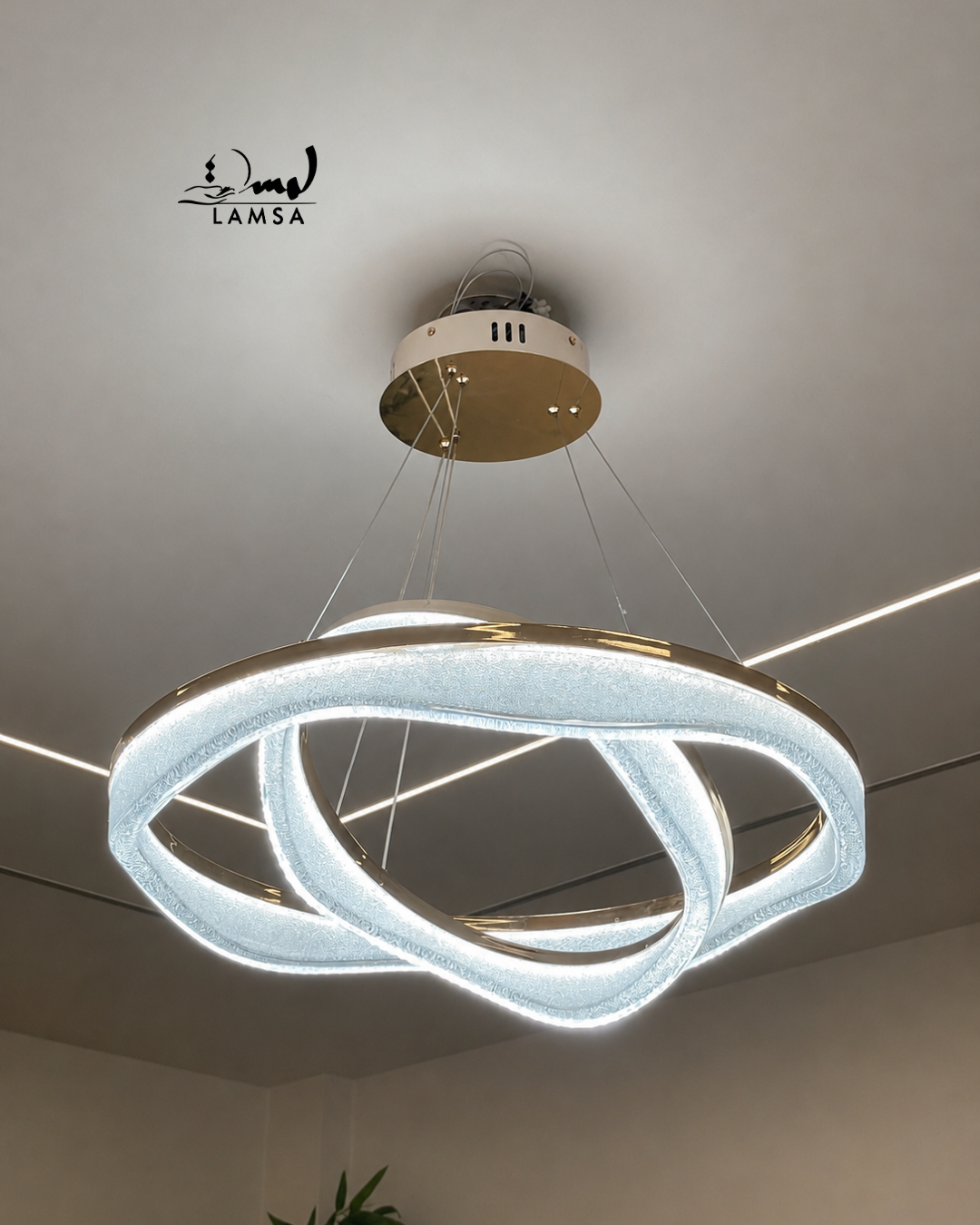 Lustre Wave Led Rond 60cm et 40 cm