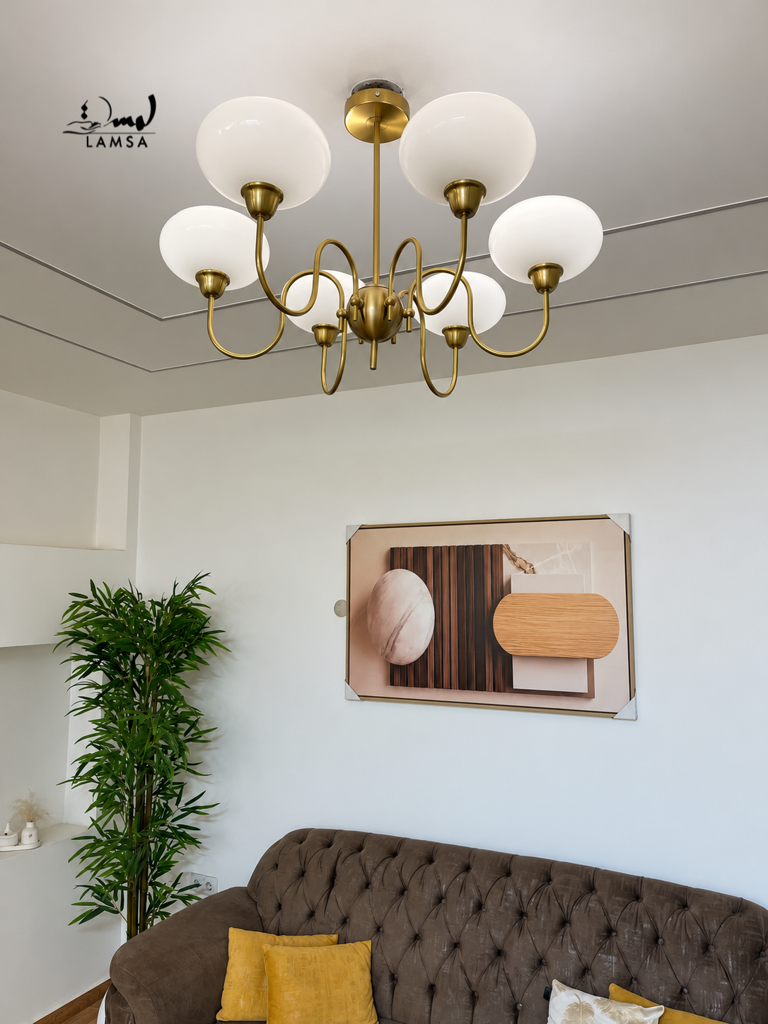 Lustre chandelier 6 bowls et 3 bowls