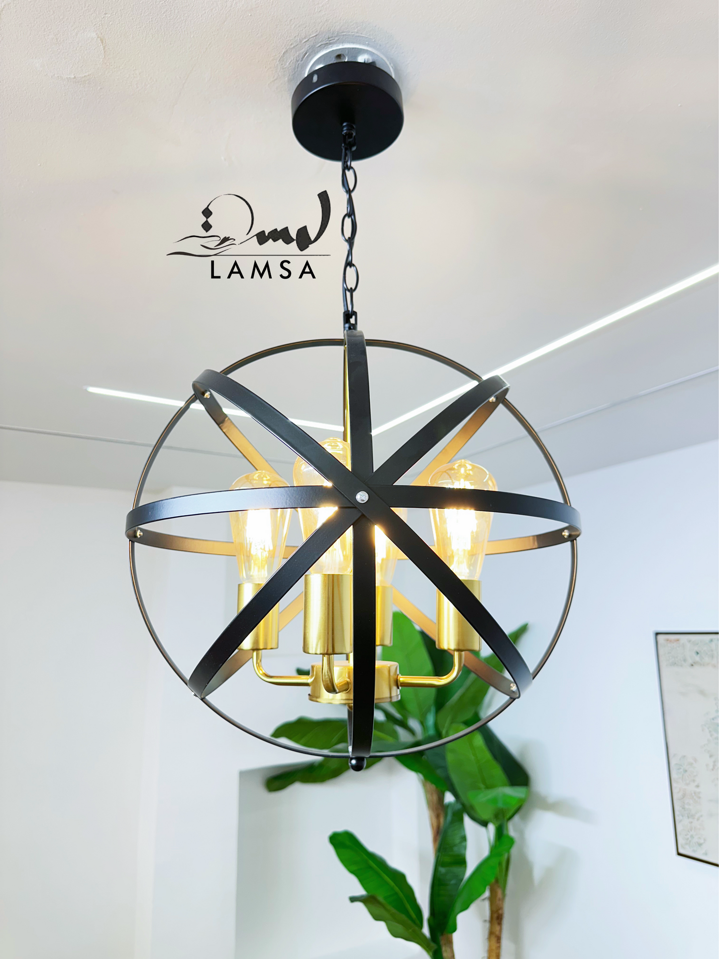 Lustre Chandelier "GLOBE 3D" | Livraison 58 Wilayas