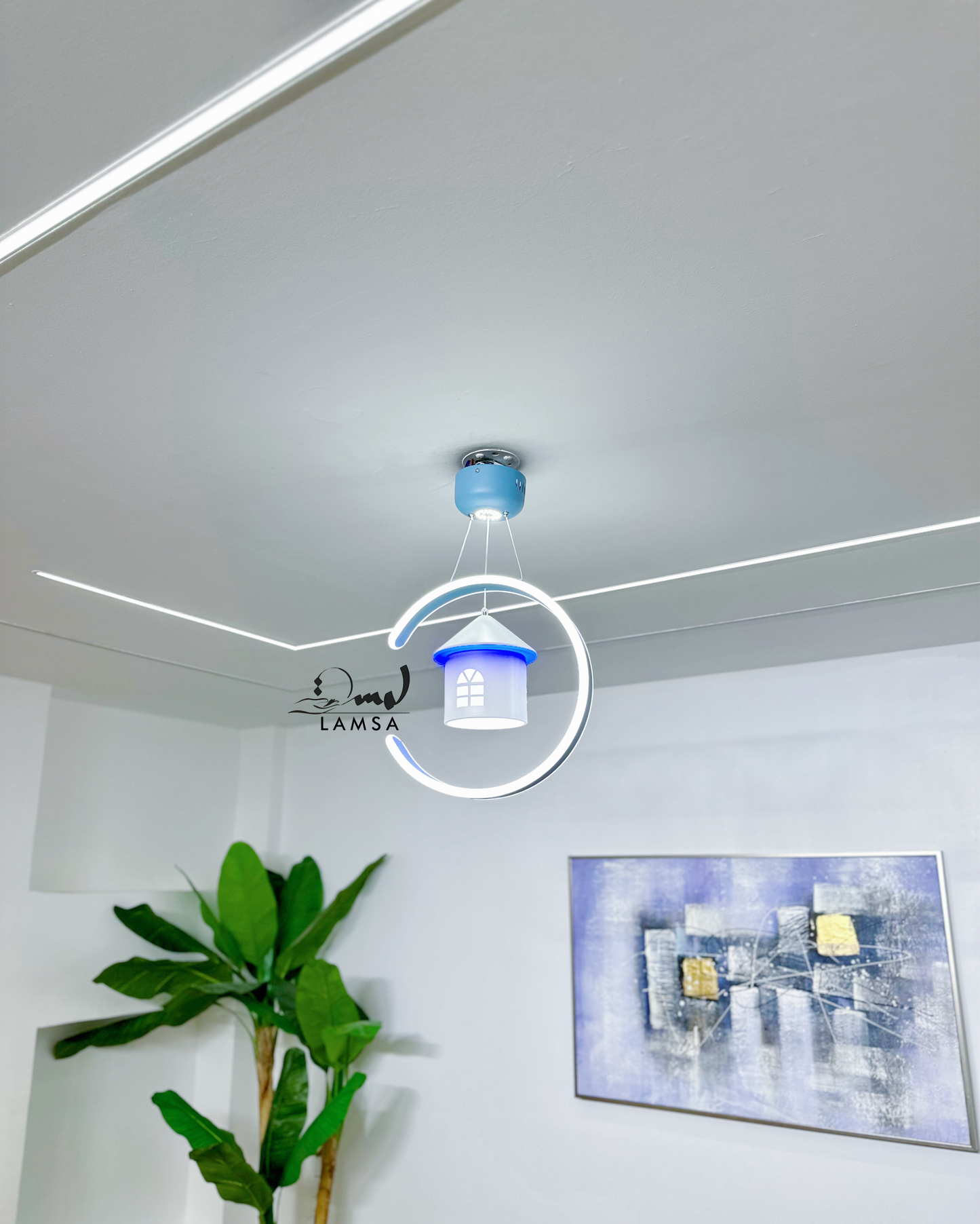 Lustre LED "Enfant" Bleu | Livraison Gratuite 58 Wilayas